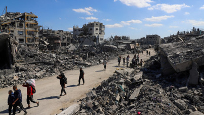 UNOCHA: Ateşkes sonrasında 310 bin kişi Gazze'nin kuzeyine gitti