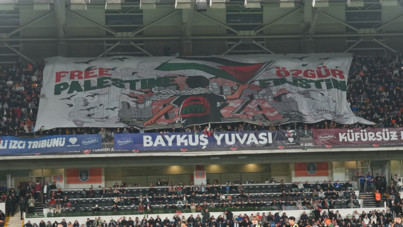 Başakşehir taraftarından Filistin'e destek