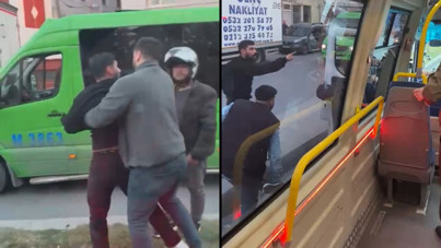 Trafikte tekme tokat saldırı: 'Sen öldün'
