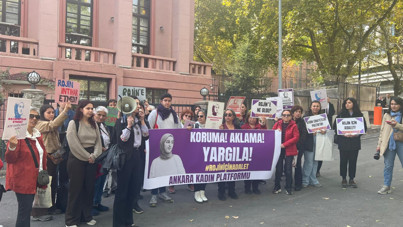 Bakanlık önünde Rojin eylemi