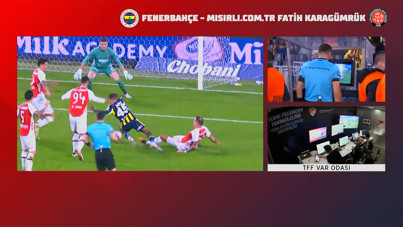 Fenerbahçe-Karagümrük maçındaki penaltı kararının VAR kaydı yayınlandı