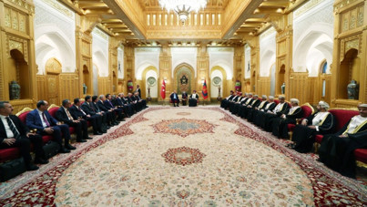 Erdoğan, Umman Al Alam Sarayı’nda