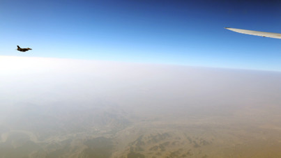 Umman uçakları Erdoğan'a eşlik etti