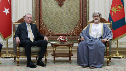 Erdoğan Umman'da: Sultan Heysem bin Tarık ile görüştü