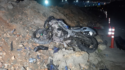 Su kanalına düşen motosikletli öldü