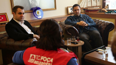 CHP heyeti, Foça'da incelemelerde bulundu