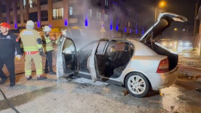 Park halinde cayır cayır yandı