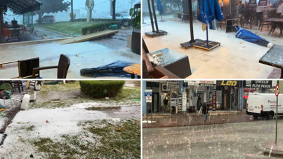 Antalya'da sağanak ve dolu hayatı felç etti