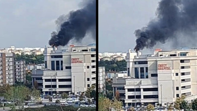 Pendik'te hastane yangını
