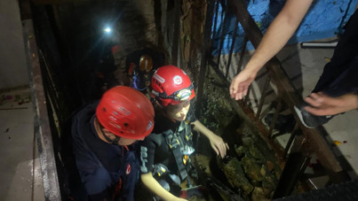 Sığındıkları mağarada mahsur kaldılar