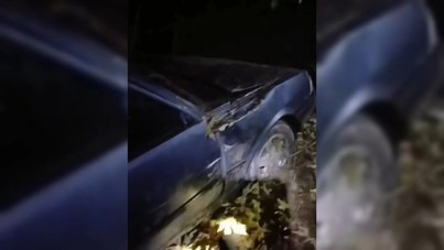 Sinop'ta otomobil şarampole yuvarlandı