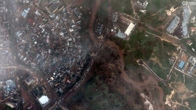 Çok sayıda can aldı: Melissa'nın yarattığı yıkım uyduya böyle yansıdı