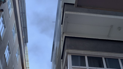 Rize’de 4 katlı apartmanda yangın