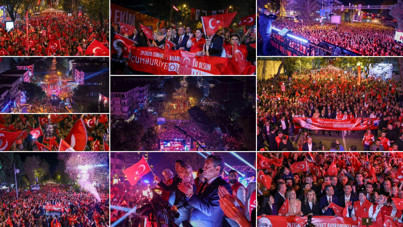 Yüz binler 'Cumhuriyet Yürüyüşü' için Kadıköy'e aktı