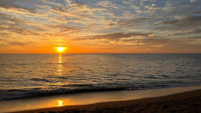 Gün batımı görsel şölene dönüştü