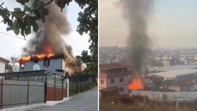 Yalova’da 2 katlı evde yangın