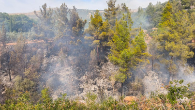 Bahçede yaktığı ateş sonu oldu