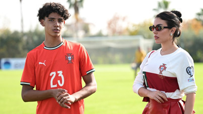 Ronaldo'nun oğlu Türkiye'de şampiyon: Nişanlısı ve annesi de izledi