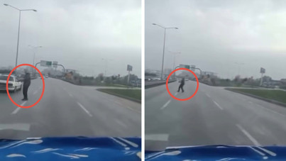 Trafikte yürekleri ağza getiren anlar: Ölüme davetiye çıkardı
