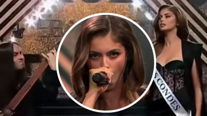 Güzellik yarışmasında sıra dışı anlar: Adaydan death metal performansı