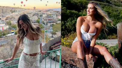 Ünlü voleybolcunun Kapadokya tatili videosu gündem oldu