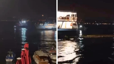 Denizin ortasında korku dolu anlar: Beykoz’da vapur ağlara takıldı