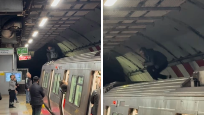 İstanbul metrosunda ilginç anlar