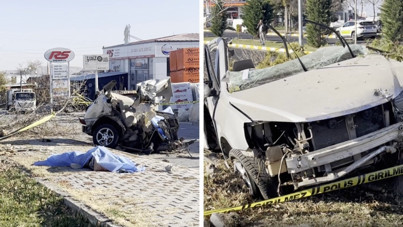 Otomobil ortadan ikiye bölündü: 2 kişi öldü