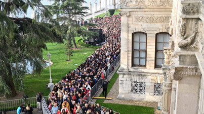 Dolmabahçe’de duygu seli
