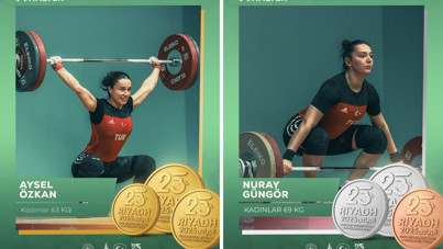 Riyad'da halterde günü 3 altın, 2 gümüş, 1 bronzla kapattık