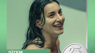 Milli yüzücü Gizem Güvenç, gümüş madalya kazandı