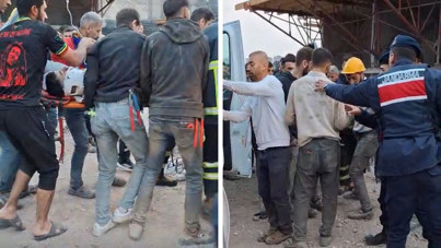 Beton kalıbı altında can verdi