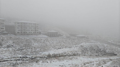 Kayseri’nin yüksek kesimlerine kar yağdı