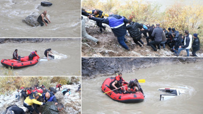 Hakkari’de kayalardan kaçarken Zap Suyu’na uçtular: 2 ölü