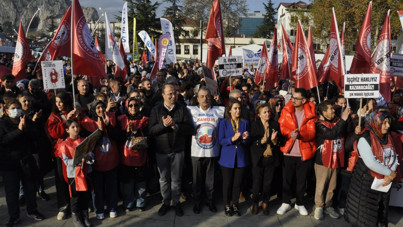 İşçilerden Kod 22 protestosu