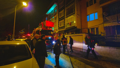 Terastaki yangın paniğe yol açtı