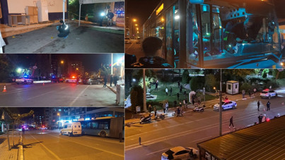 Cadde ortasında silahlar patladı! Market, araçlar, otobüs isabet aldı