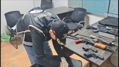 Kar maskesiyle yakalandılar, silah deposuna ulaşıldı: 8 kişi gözaltında