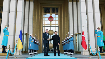 Ukrayna lideri Zelenskiy, Beştepe’de Erdoğan ile görüştü