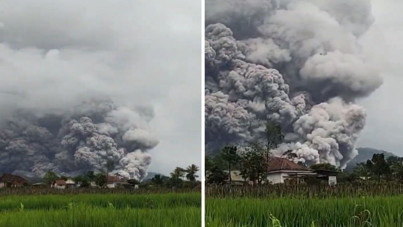 Yanardağ patladı, kırmızı alarm verildi