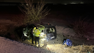 Araç şarampole devrildi: 1 ölü, 3 yaralı