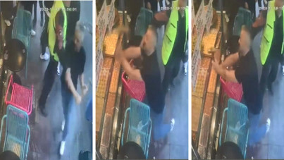 Temizlik yüzünden çekiçli saldırı: Pastanenin kapısına dayandı