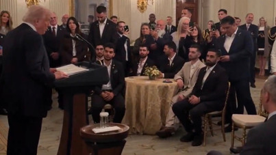 Trump, serbest bırakılan İsrailli esirleri ağırladı