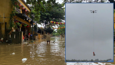 Selin ortasında mahsur kaldı, dronla kurtardılar