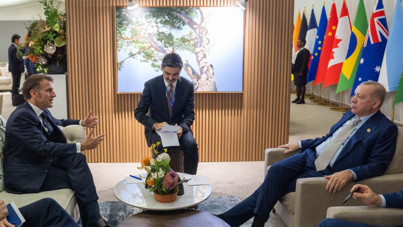 Erdoğan, Macron'la görüştü: Gayretimiz sürecek