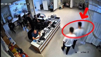 Arkadaşını dublörü yaptı, kameraya yakalandı