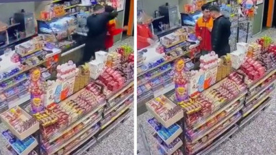 Alkollü müşteri, istasyon çalışanını darbetti