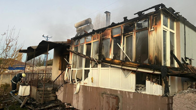 Ahşap evde korkutan yangın: 1 kişi yaralandı