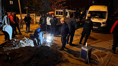 Erzurum'daki gaz sızıntısı ihbarı ekipleri alarma geçirdi