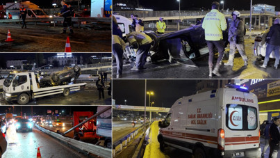 Küçükçekmece'de zincirleme kaza: 3 yaralı